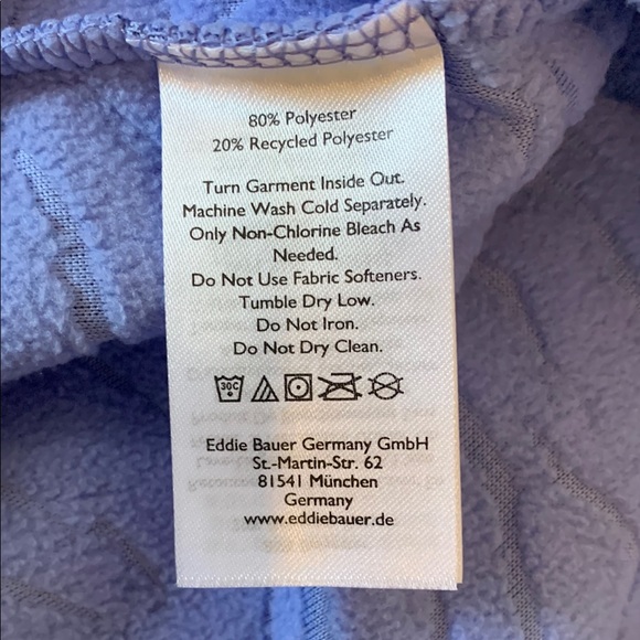 NWT Women’s Eddie Bauer Fleece Textured Pullover - Quarter Zip - Size Large - Picture 7 of 9